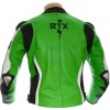 RTX AKIRA Green Leather Motorcycle Biker Jacket